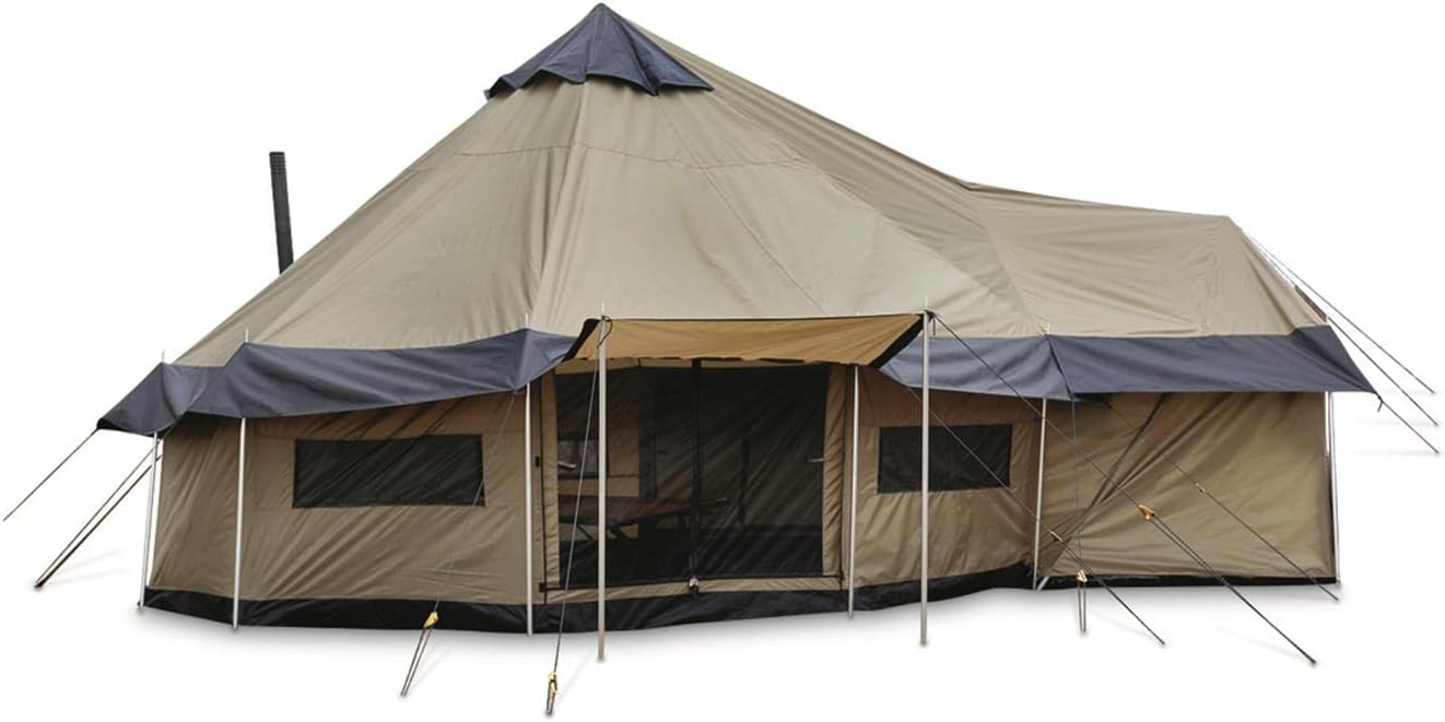 Spacious Family Camping Tent with Screen Room & Weather Protection