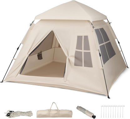 Quick & Easy Pop-Up Tent for 4 – Perfect for Family Adventures!