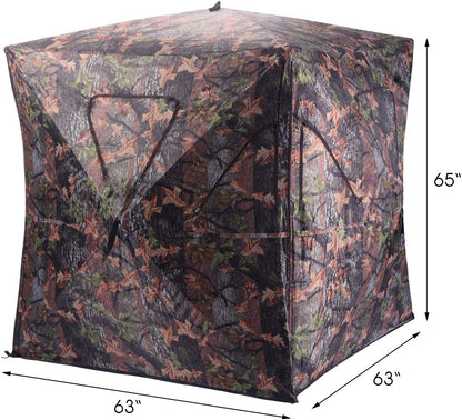 Portable Camouflage Hunting Blind – Pop-Up Concealment Shelter
