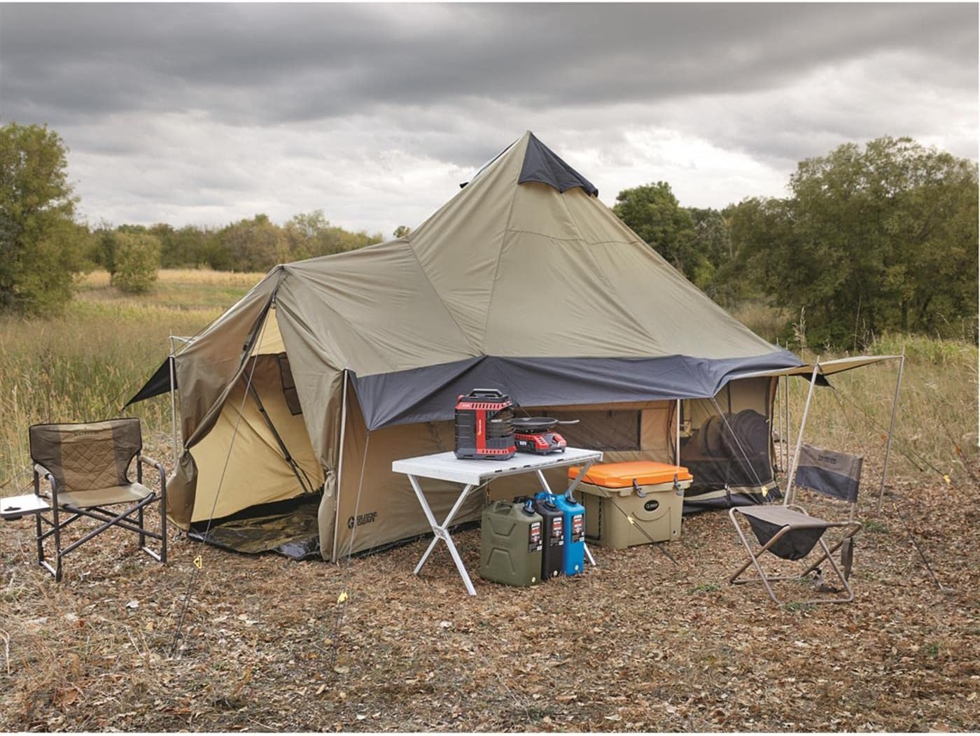 Spacious Family Camping Tent with Screen Room & Weather Protection