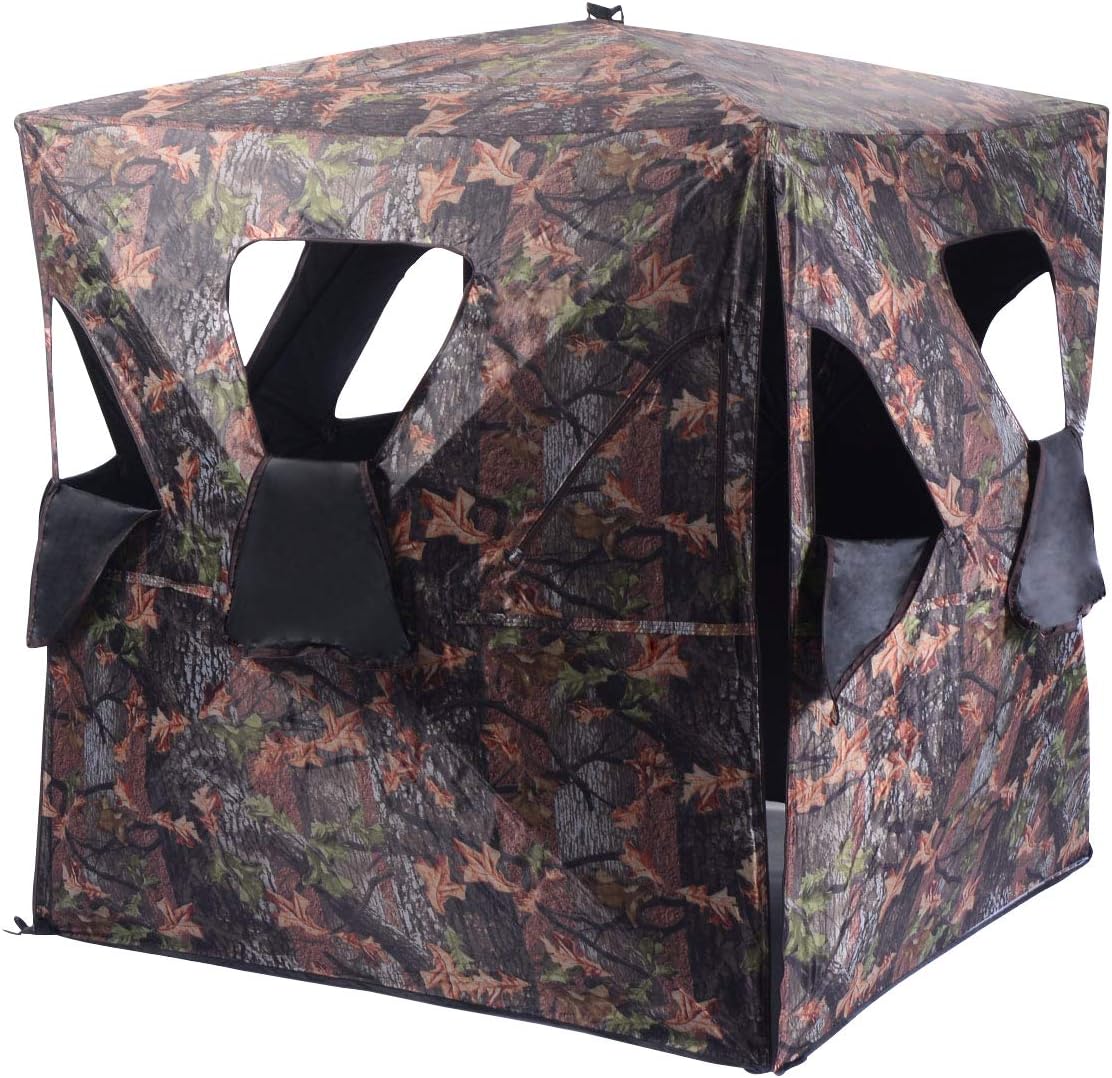 Portable Camouflage Hunting Blind – Pop-Up Concealment Shelter