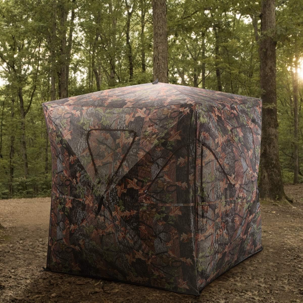 Portable Camouflage Hunting Blind – Pop-Up Concealment Shelter