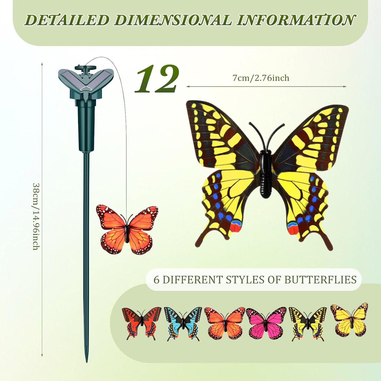 Butterfly Garden Hanging Decor – Colorful Waterproof Outdoor Wind Chimes
