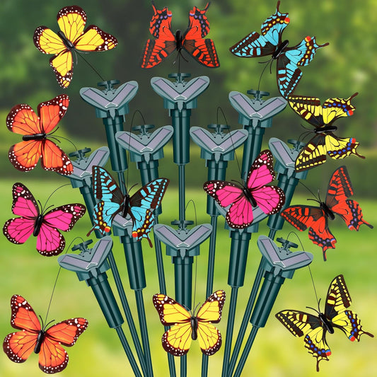 Butterfly Garden Hanging Decor – Colorful Waterproof Outdoor Wind Chimes