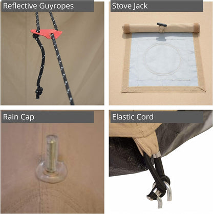 Luxury Canvas Bell Tent for Glamping, Camping & Outdoor Retreats