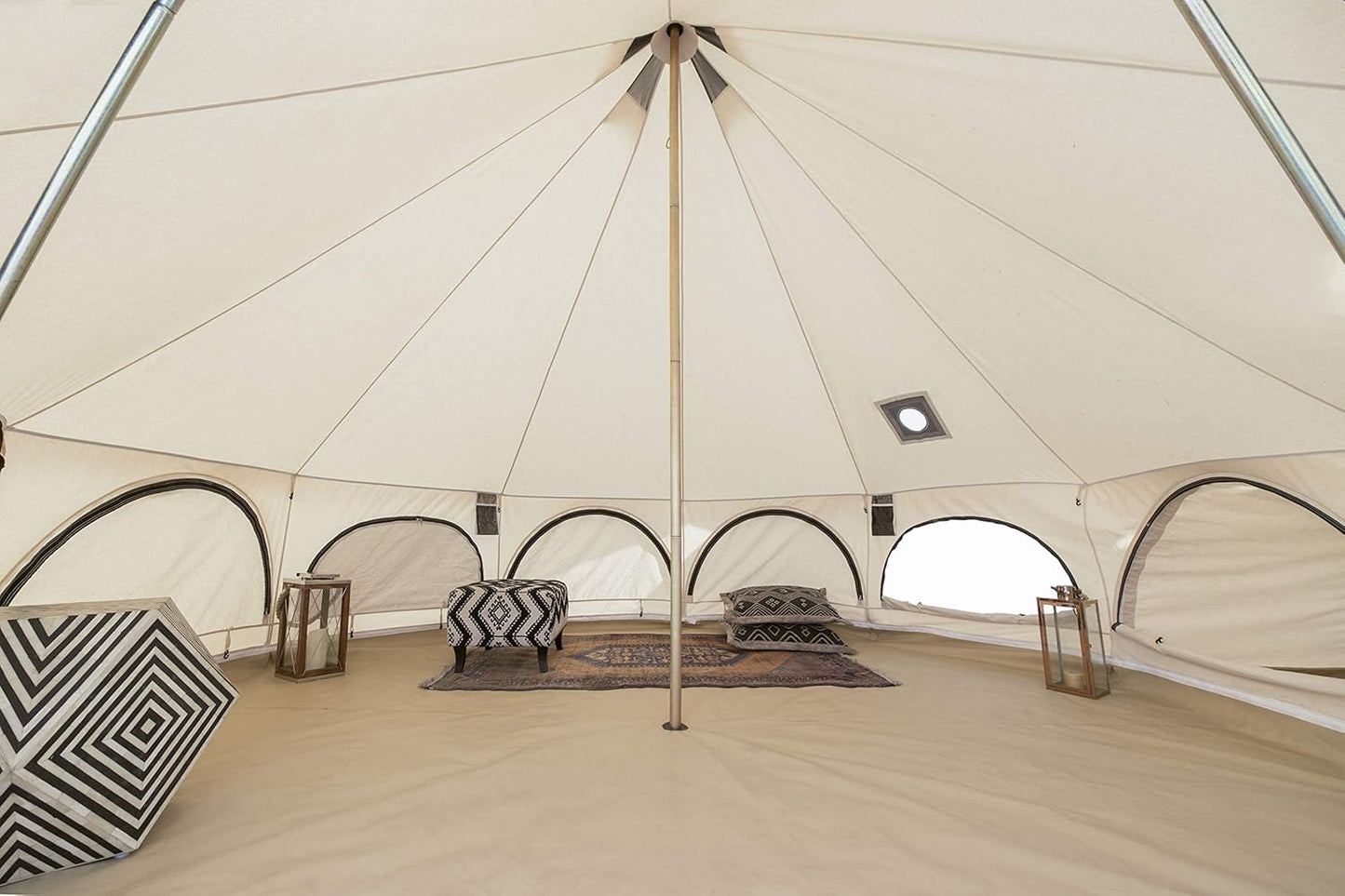 Luxury Canvas Bell Tent for Glamping, Camping & Outdoor Retreats