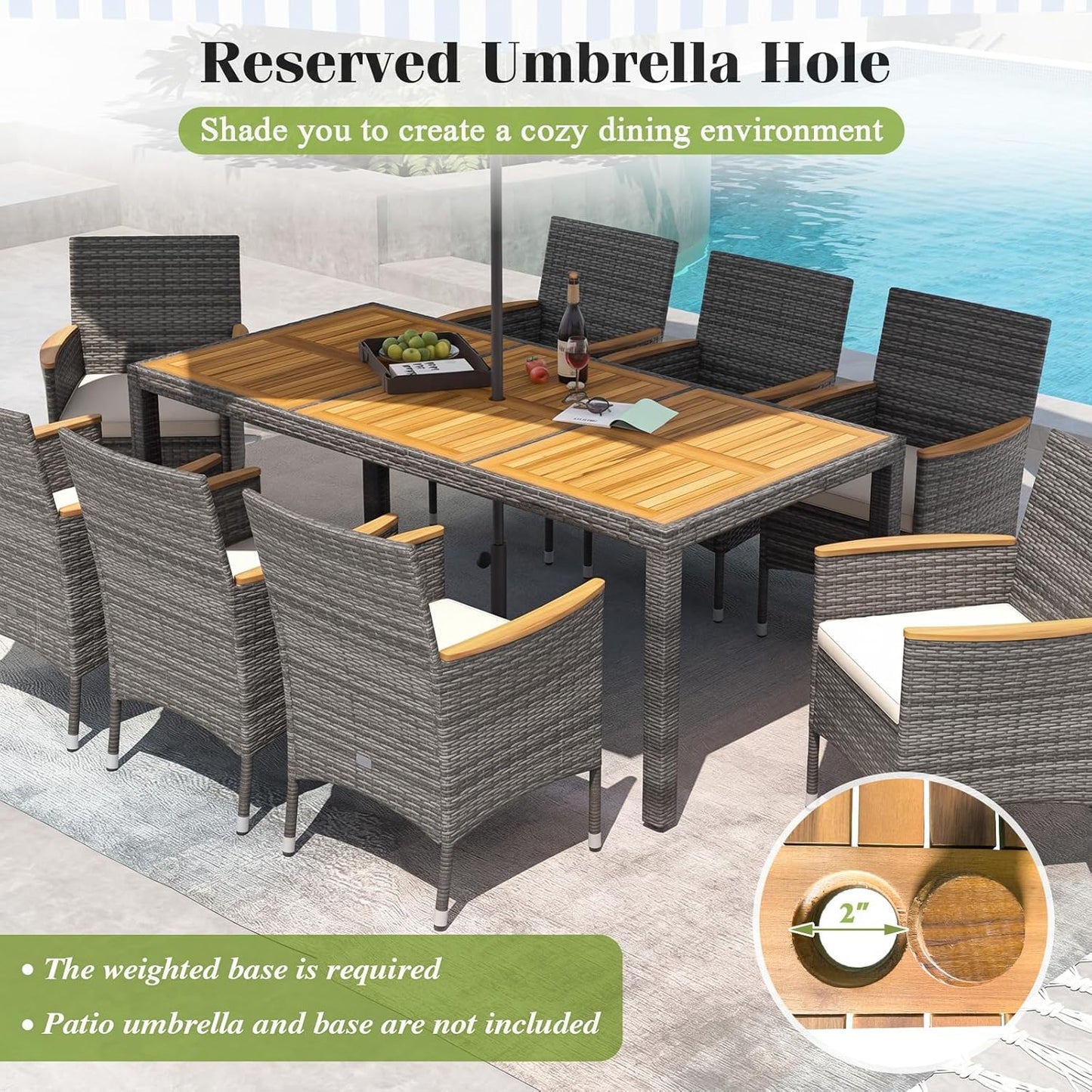 Perfect for Patios, Gardens & Poolside Spaces