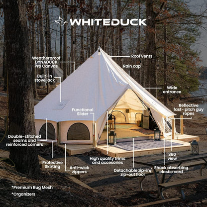 Luxury Canvas Bell Tent for Glamping, Camping & Outdoor Retreats