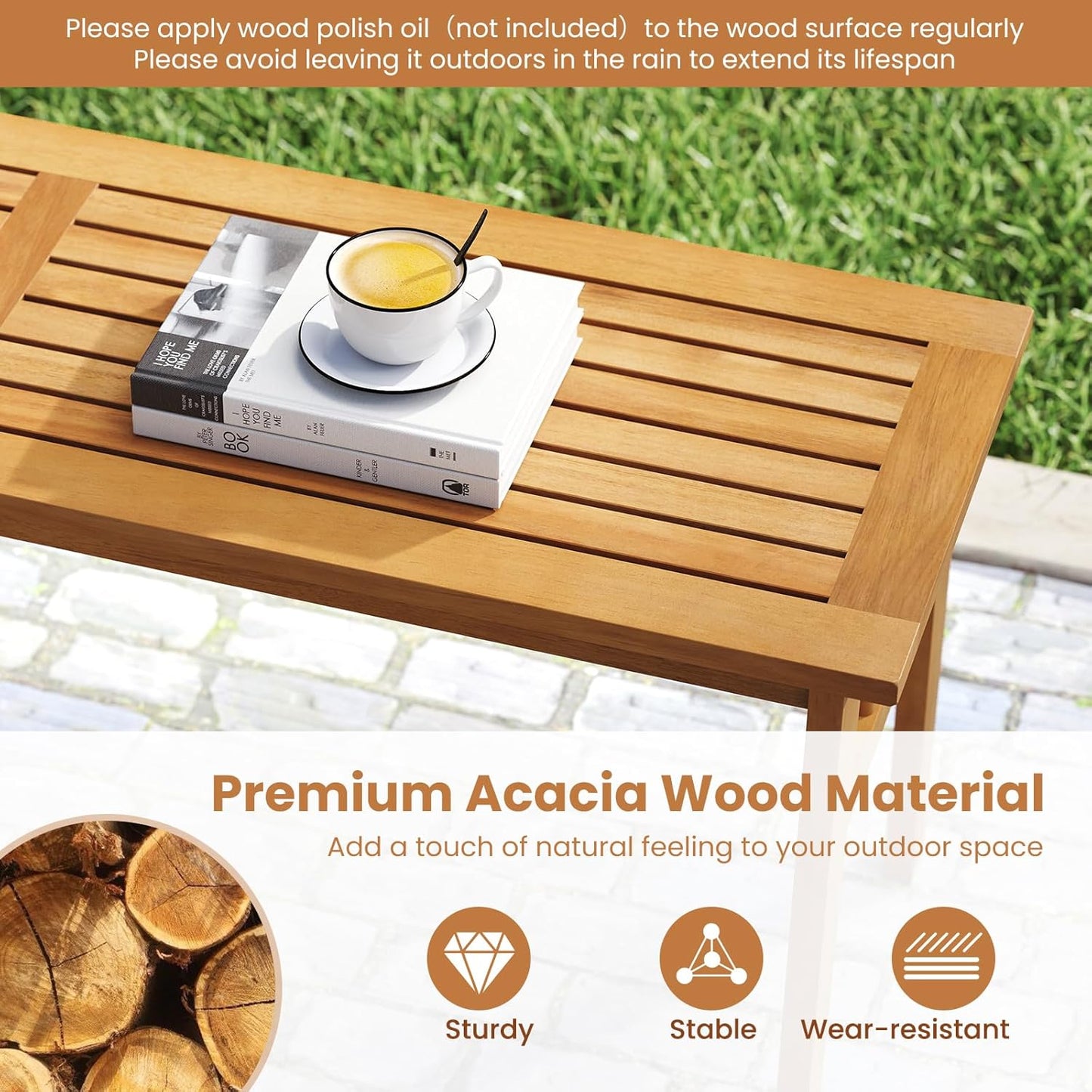 Backyard Dining Set for 6 with Comfortable Cushioned Chairs